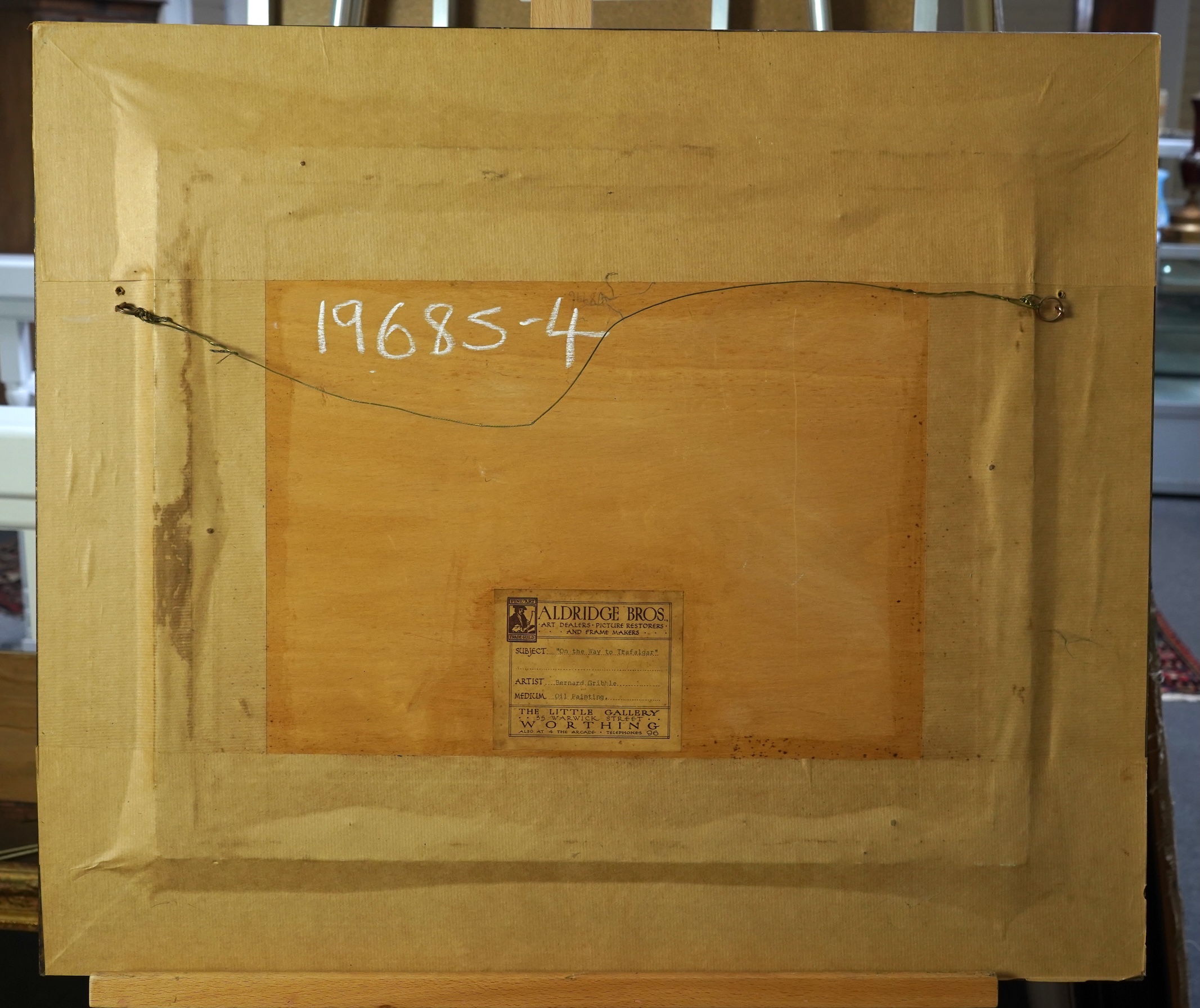 Bernard Finegan Gribble, 1872-1962, 'On the Way to Trafalgar'